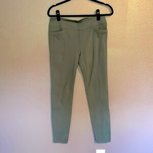 Athleta slate grey moto leggings size L